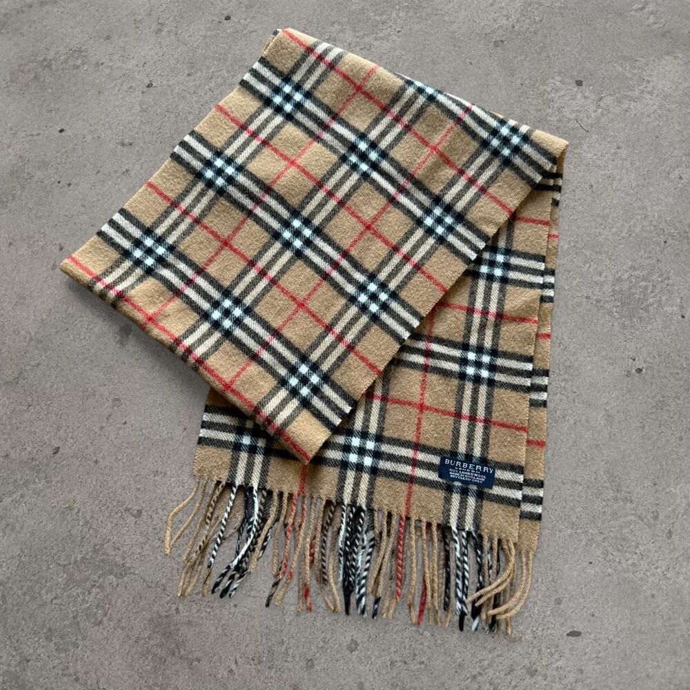 Burberry London Classic Print Lambs Wool Scarf